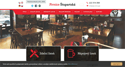Desktop Screenshot of pivnicestupartska.cz
